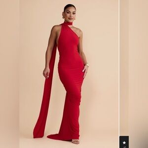 MELANI THE LABEL - RED CONSTANTINA DRESS